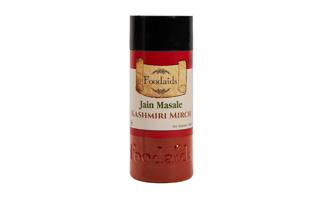 Foodaids Jain Masale Kashmiri Mirch   Plastic Bottle  100 grams